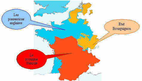 Carte de France vers 1422